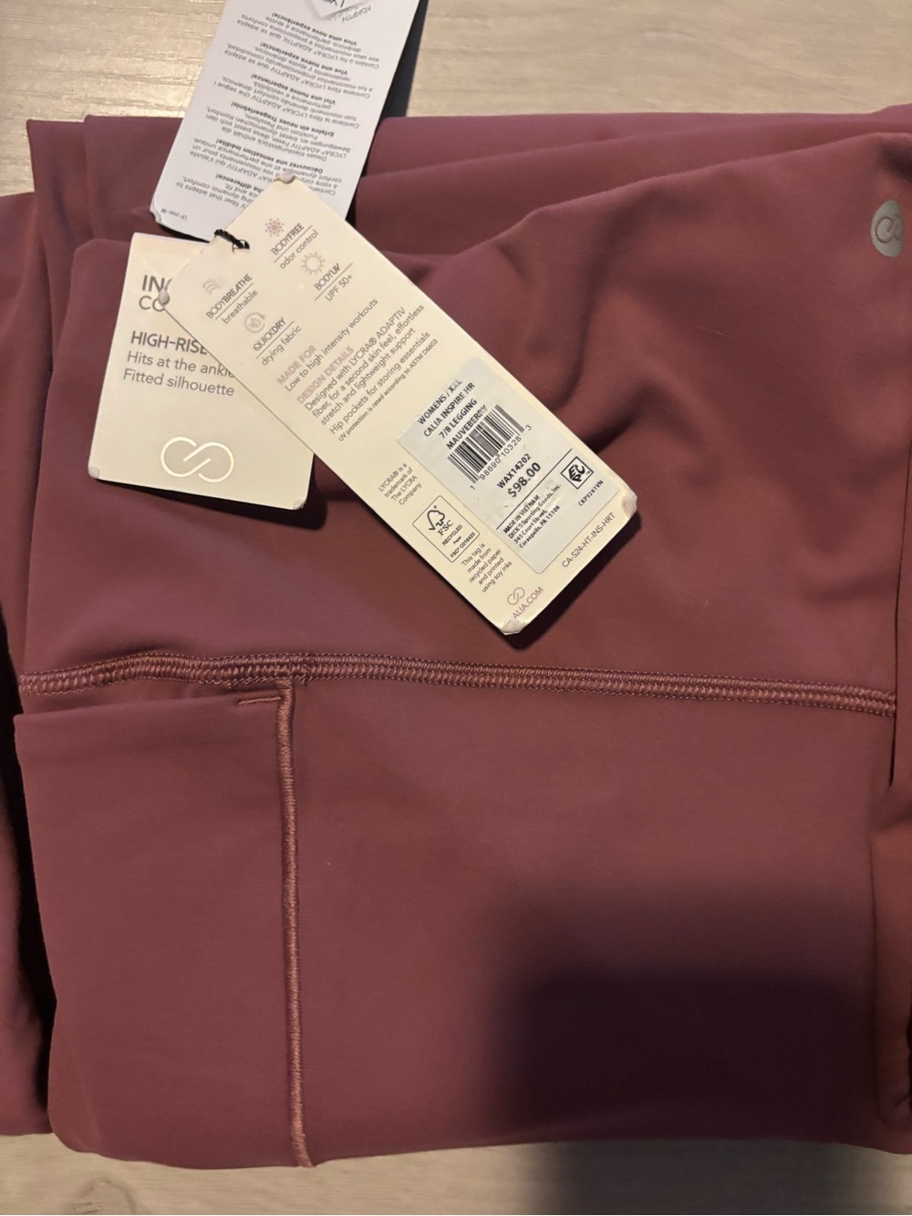 High-Rise Pocket Leggings in Dusty Rose - Women's
